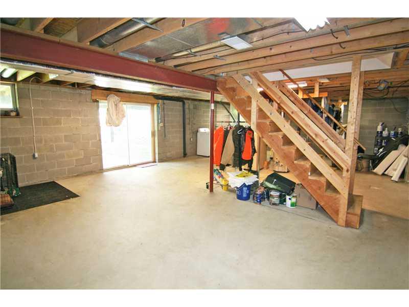 183 Bebout Road Venetia, PA 15367 - Photo 23 of 25 Basement/Game Room. Large basement with tons of potential for finishing...Sliding door access to the rear yard patio...