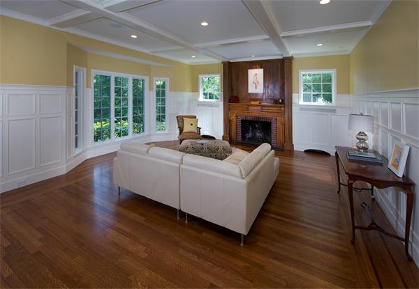 31 Sheffield Road Newton, MA 02460 - Photo 4 of 16 a living room with furniture wooden floor and a fireplace