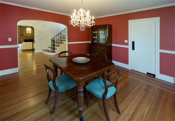 31 Sheffield Road Newton, MA 02460 - Photo 6 of 16 a view of a dining room with furniture and wooden floor