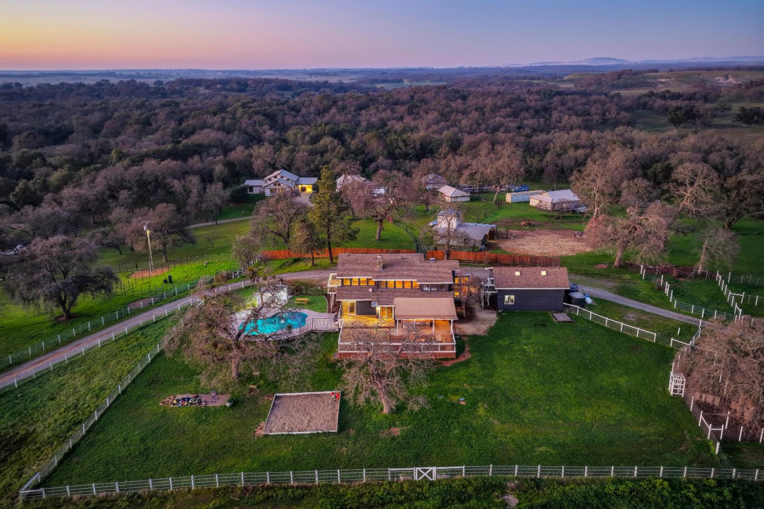 5501 Scott Road Sloughhouse, CA 95683 - Photo 2 of 87 an aerial view of a house with a garden