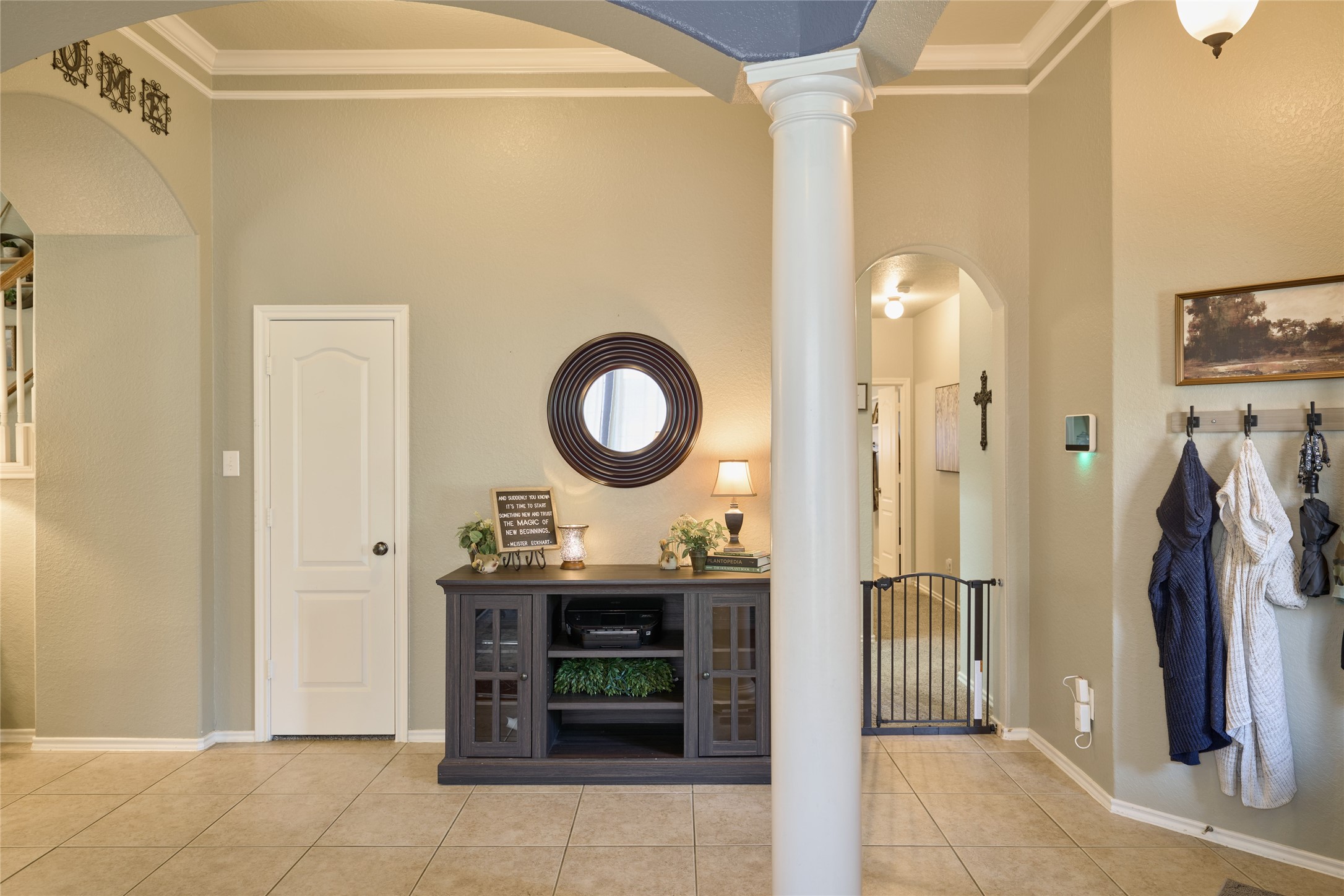 28322 Madelin Manor Lane Spring, TX 77386 - Photo 10 of 46 a kitchen with a refrigerator and a sink