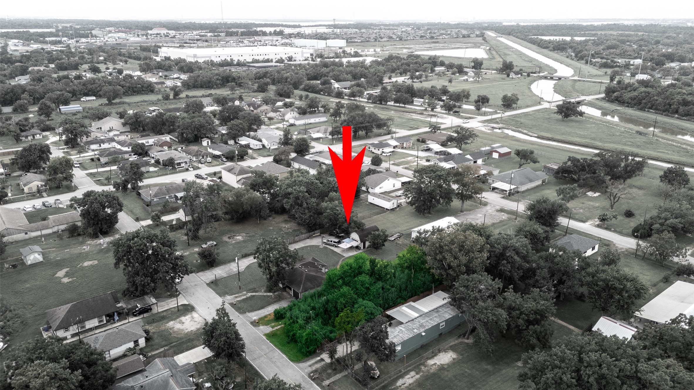 7731 North Perry Street Baytown, TX 77521 - Photo 5 of 8 an aerial view of residential houses with city view