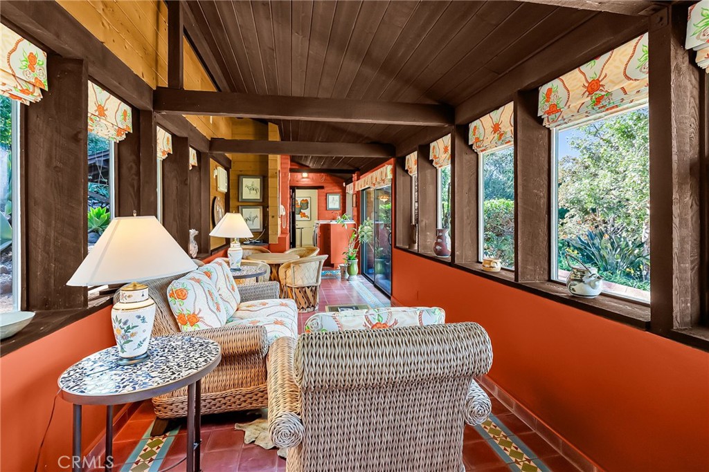 6146 Hawarden Drive Riverside, CA 92506 - Photo 30 of 75 a outdoor space with the couches and dining table with the garden view