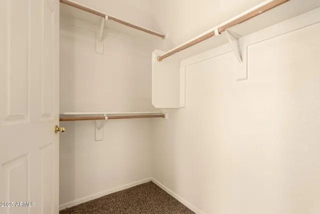 a small walk in closet