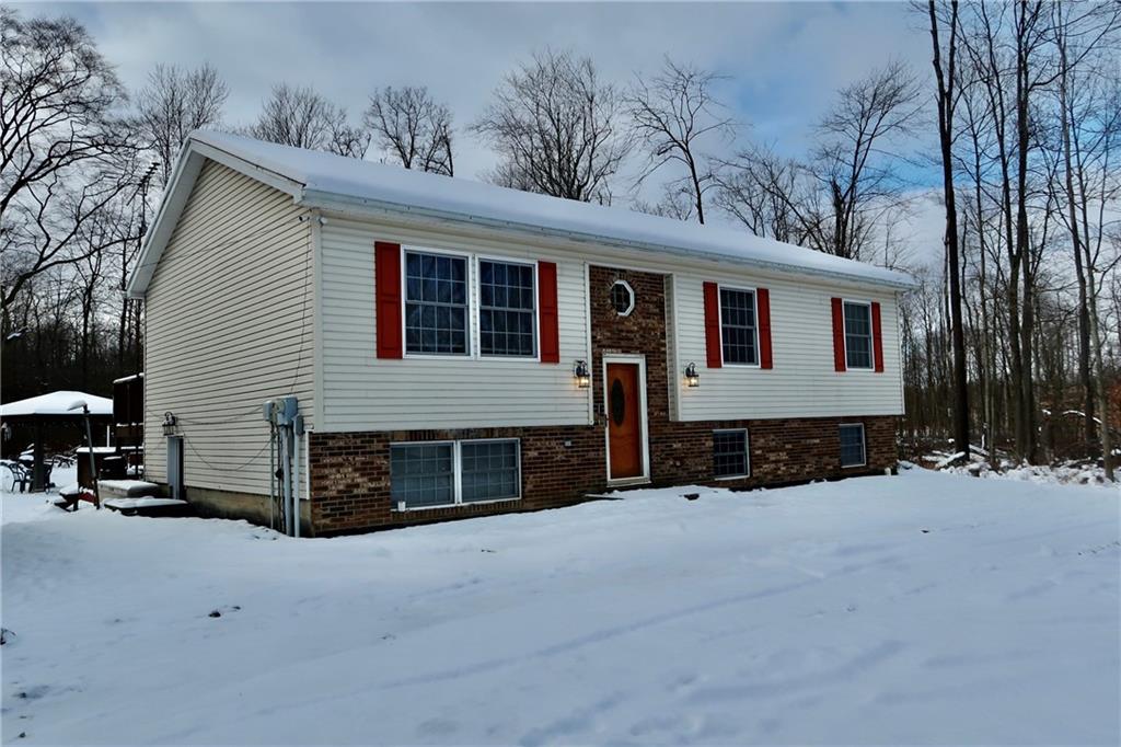 393 Hartwick Road Mercer, PA 16137 - Photo 3 of 50 a view of a house with a yard covered in snow