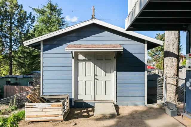 a front view of a house with a garage