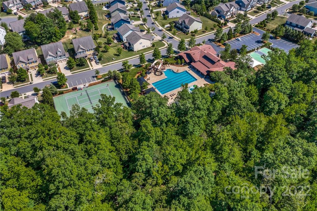 116 Annatto Way Tega Cay, SC 29708 - Photo 33 of 36 an aerial view of residential house with outdoor space and trees all around