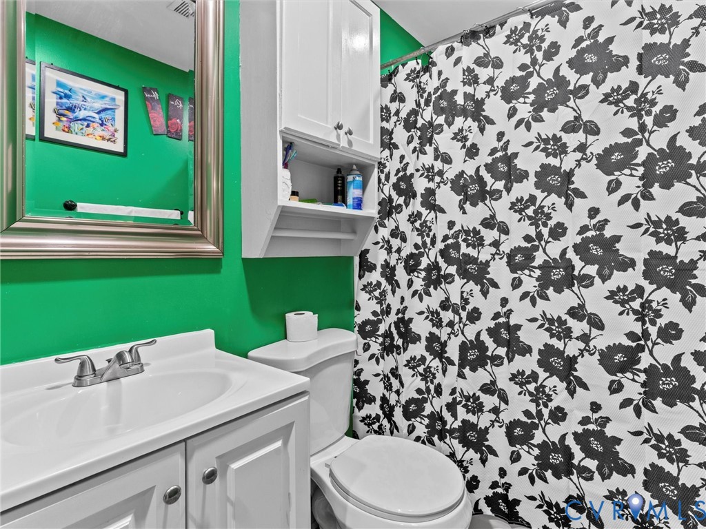 2942 Gaffney Road Richmond, VA 23237 - Photo 10 of 18 a bathroom with a sink toilet and a shower