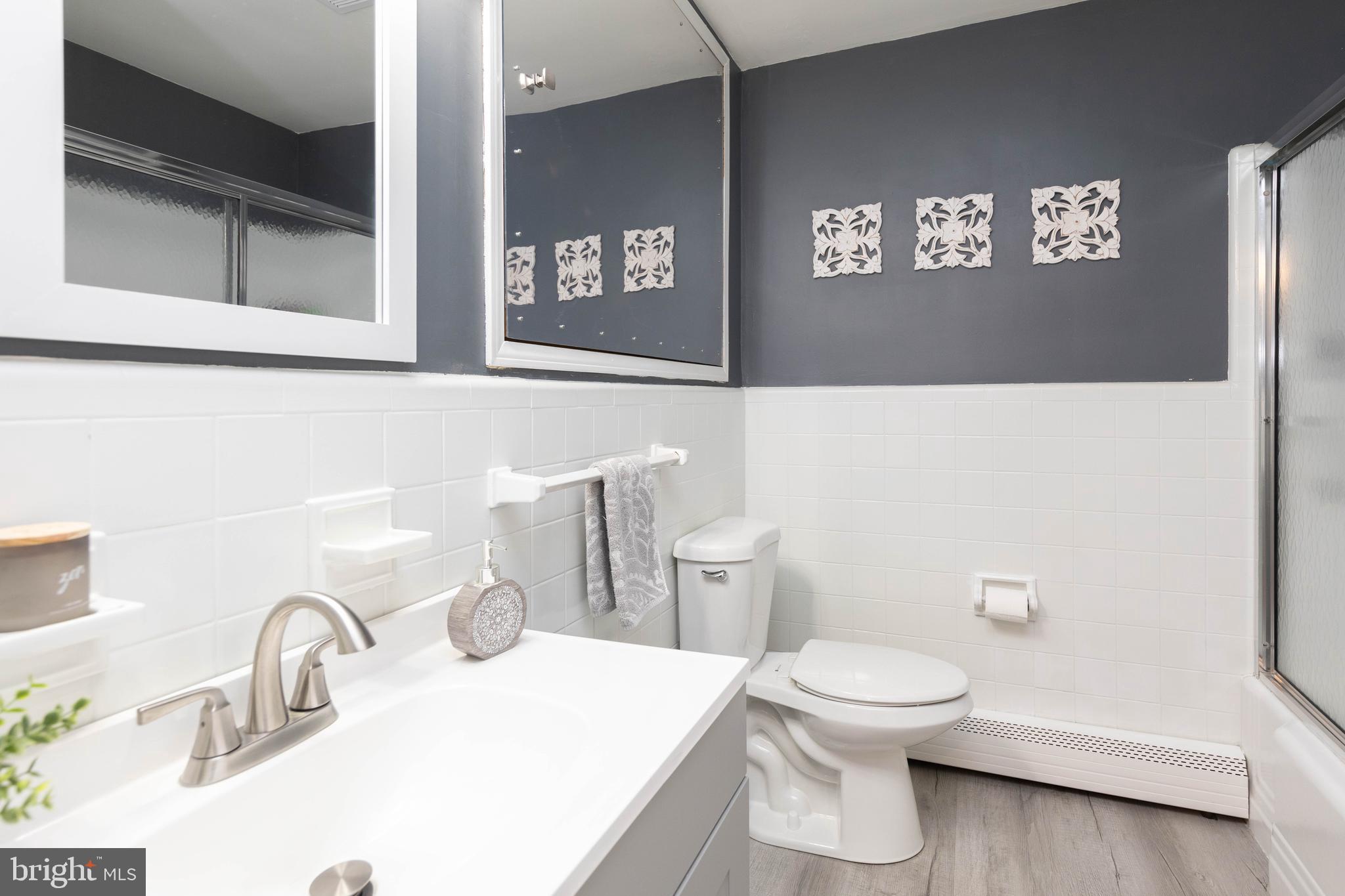 4401 Yates Road Bensalem, PA 19020 - Photo 17 of 37 Updated Hall Bath With Beautiful Flooring
