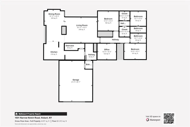 $539,000 | 1601 Narrow Notch Road, Stamford, NY 13788