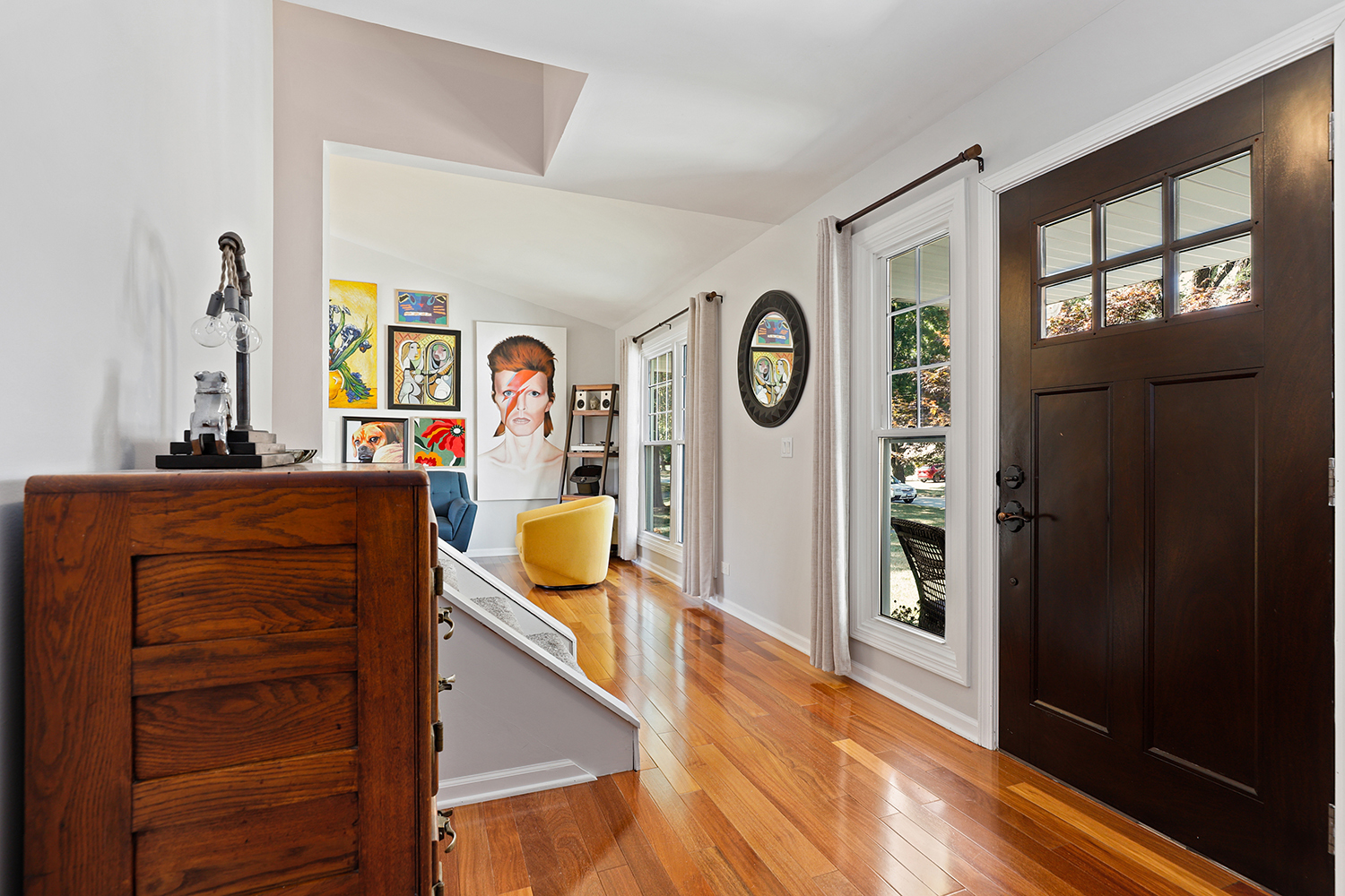 350 Pearson Circle Naperville, IL 60563 - Photo 14 of 32 a view of a hallway with bathroom and wooden floor