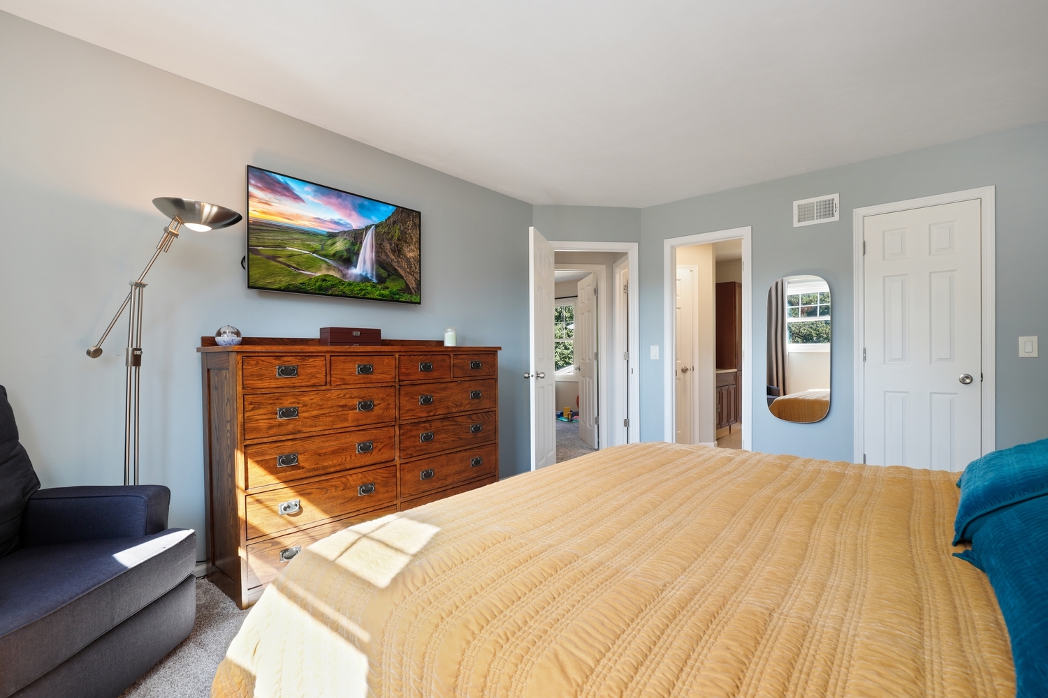 350 Pearson Circle Naperville, IL 60563 - Photo 16 of 32 a bedroom with a bed and a television