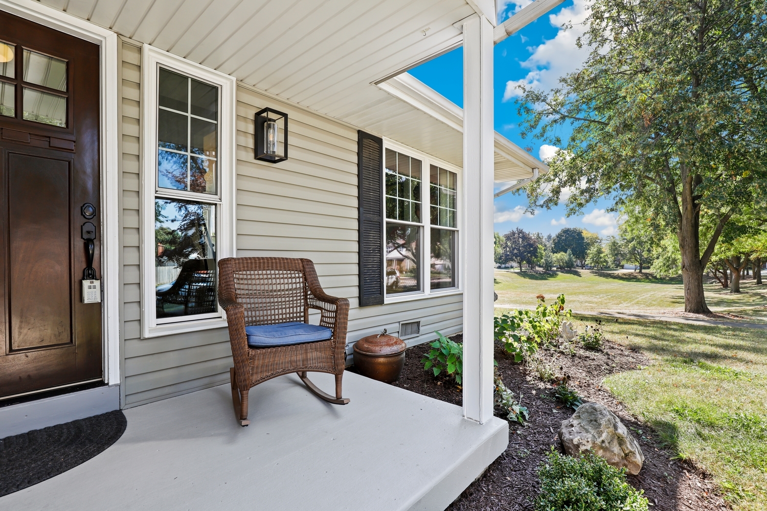 350 Pearson Circle Naperville, IL 60563 - Photo 26 of 32 a view of a chair and table in backyard of the house