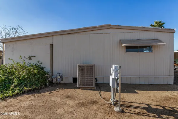 a backyard of a house