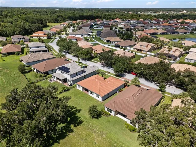 a view of a water with an outdoor space