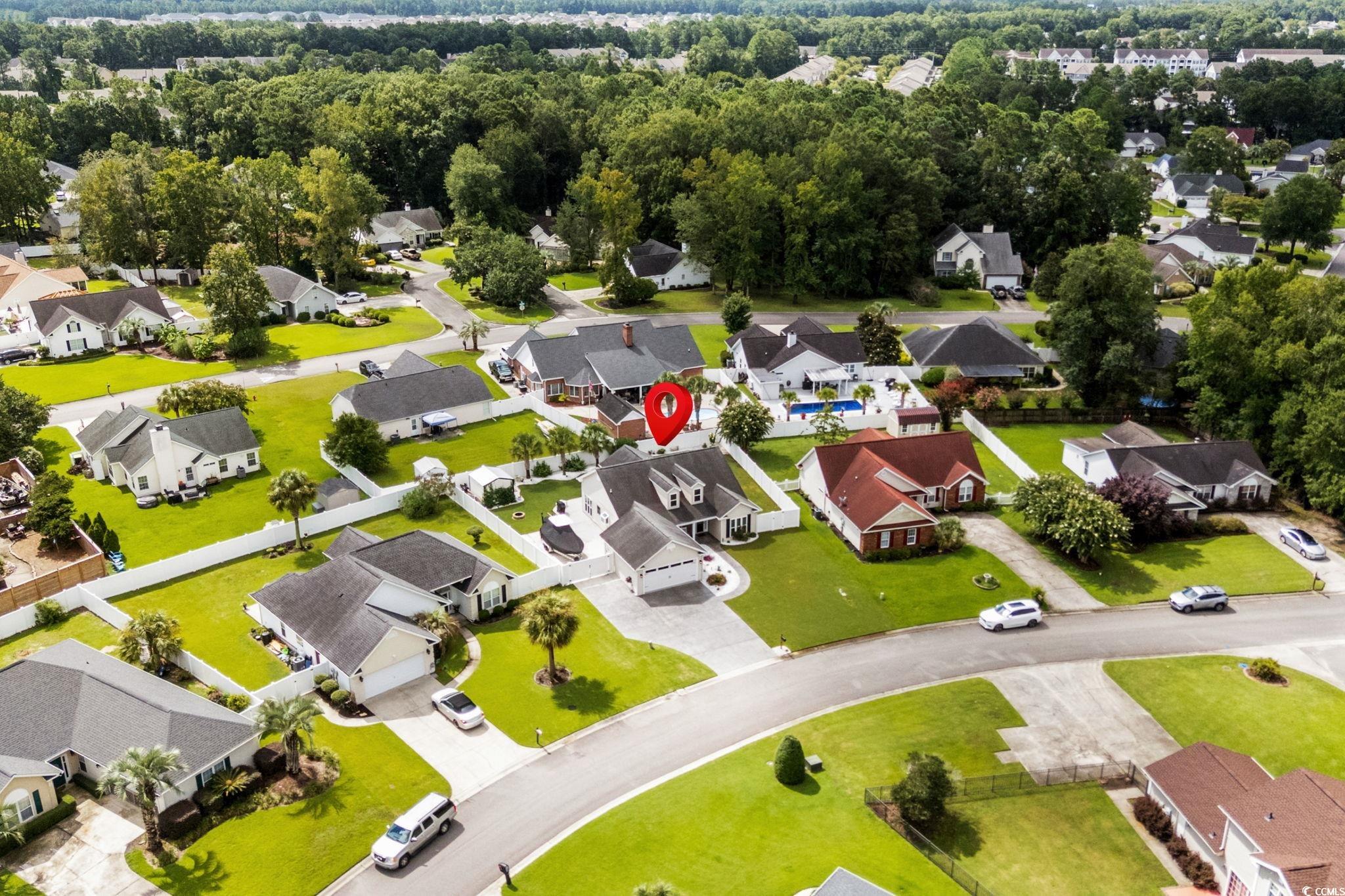 408 Highland Ridge Drive Myrtle Beach, SC 29588 - Photo 37 of 39 Aerial perspective of suburban area
