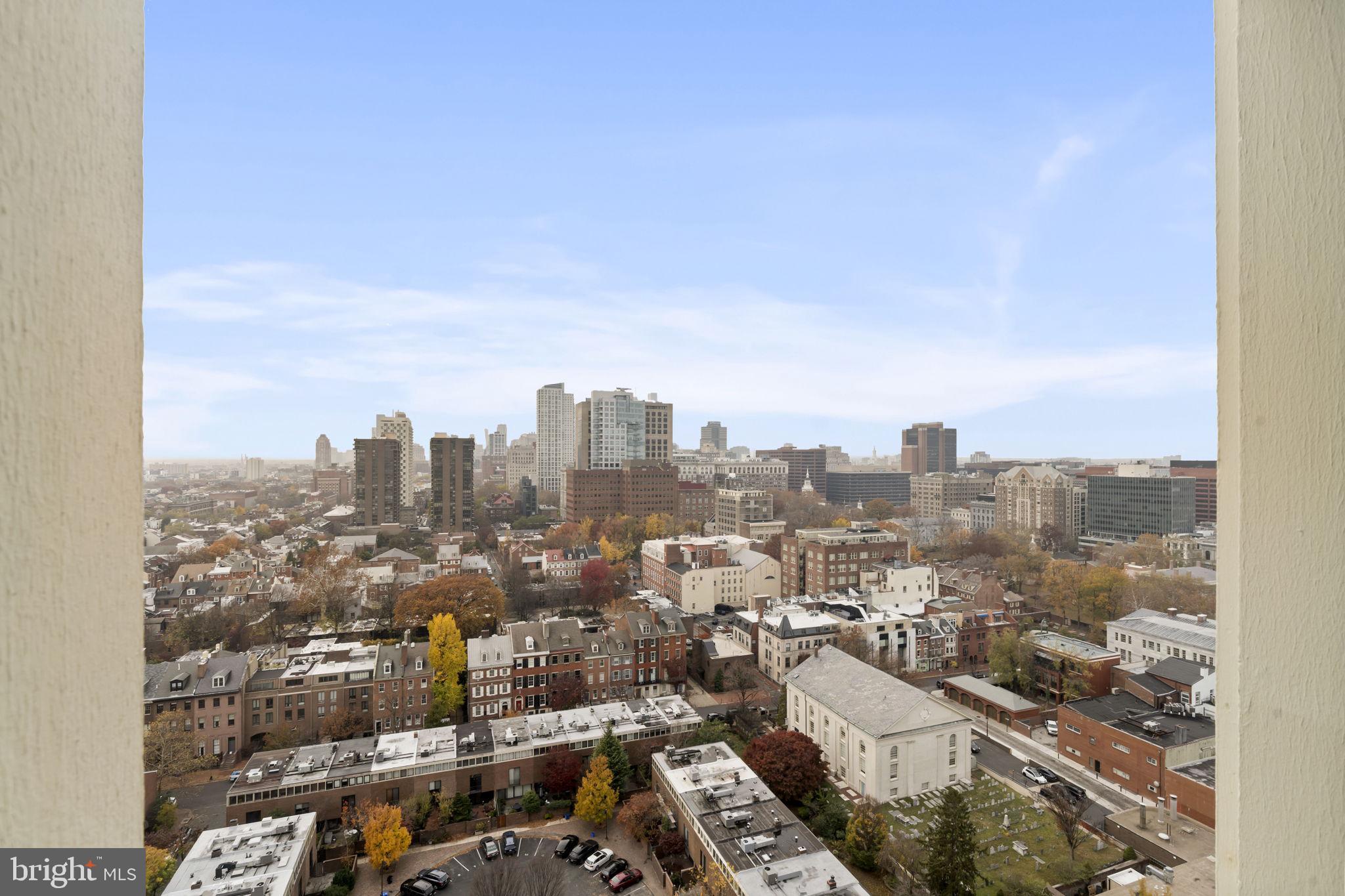 210 Locust Street, Unit 21E Philadelphia, PA 19106 - Photo 35 of 36 an aerial view of city