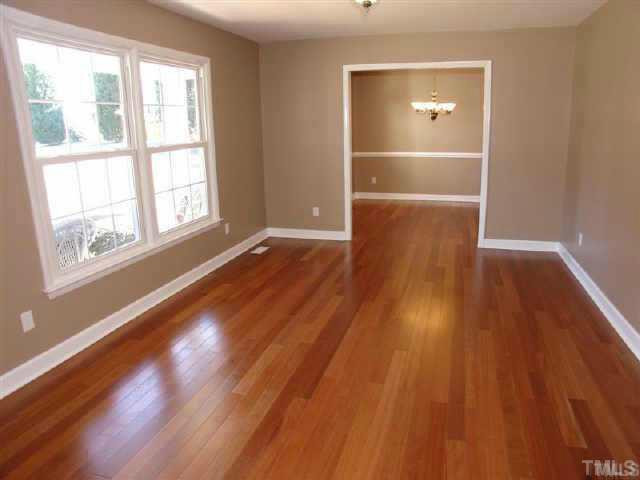 Living room with wooden floors