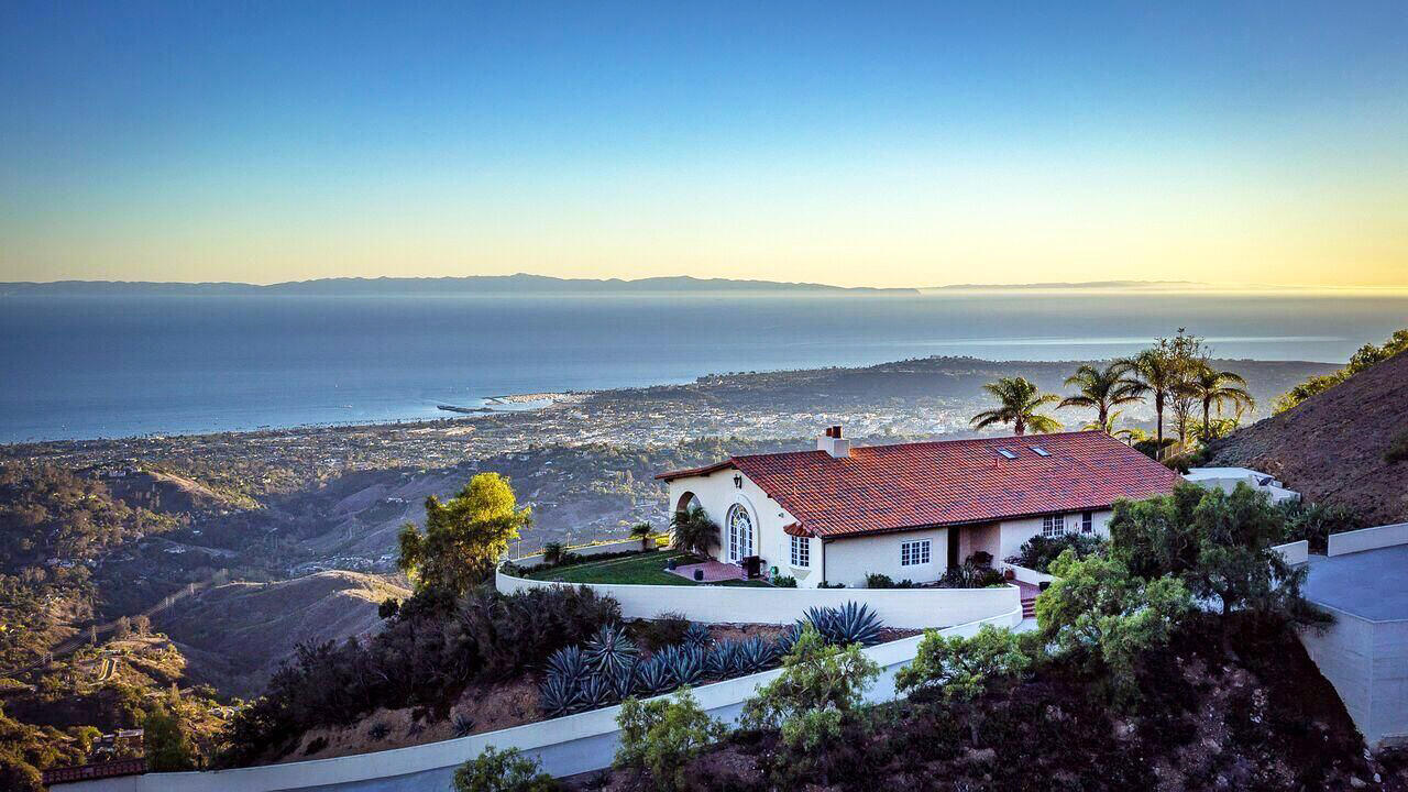 2835 Gibraltar Road Santa Barbara, CA 93105 - Photo 1 of 4 From the Air - House View 2