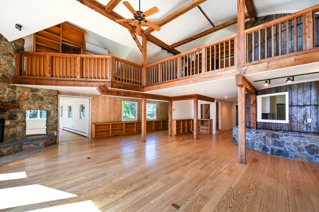 a view of porch with seating space