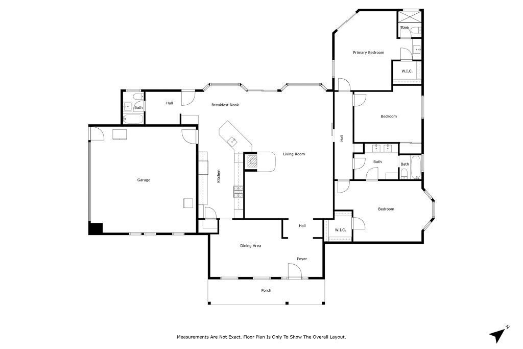 400 Dominy Road Lone Pine, CA 93545 - Photo 34 of 35 Floor Plan of Main House