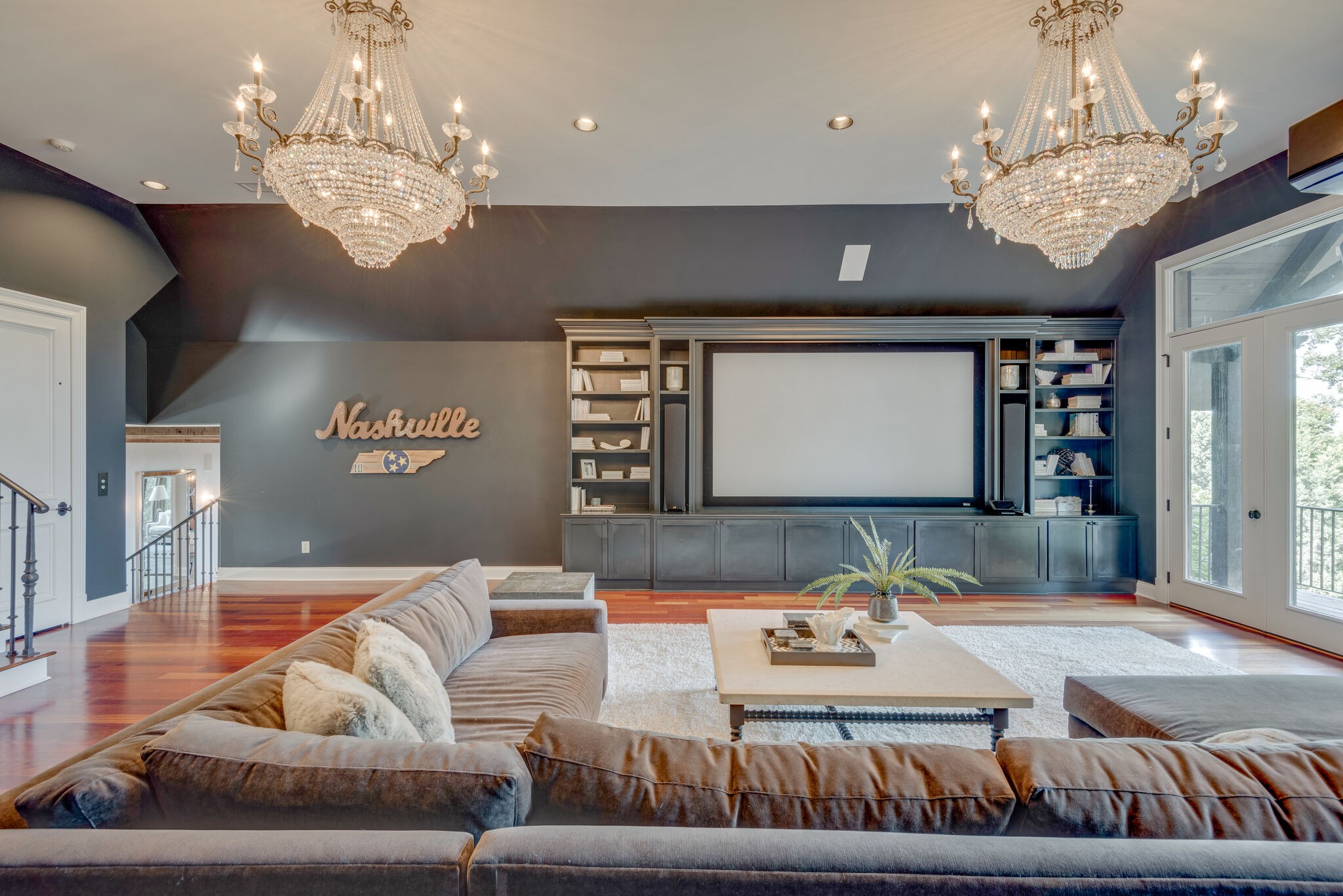 4315 Sneed Road Nashville, TN 37215 - Photo 27 of 50 a living room with furniture a chandelier and a chandelier