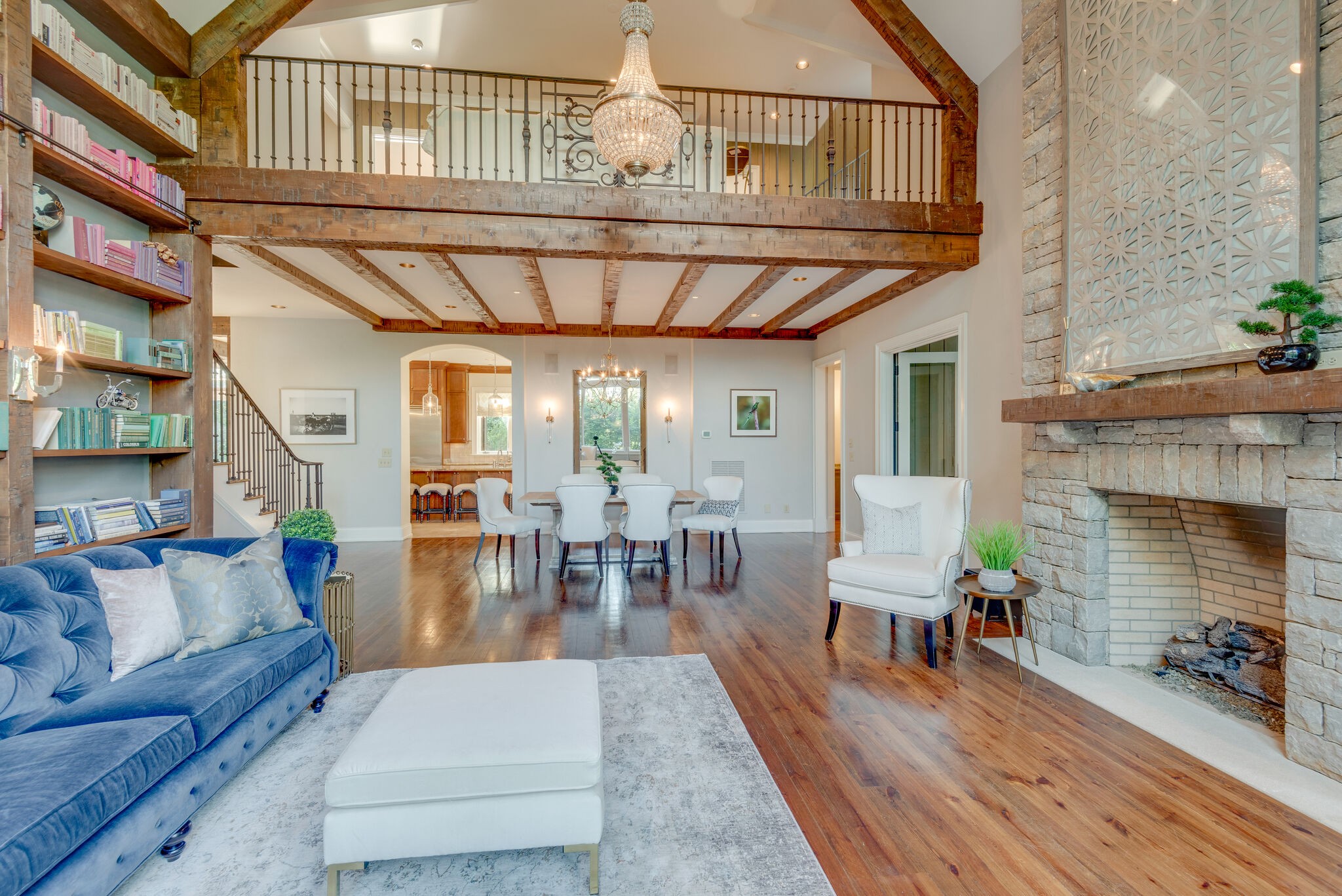 4315 Sneed Road Nashville, TN 37215 - Photo 8 of 50 a living room with furniture and a chandelier