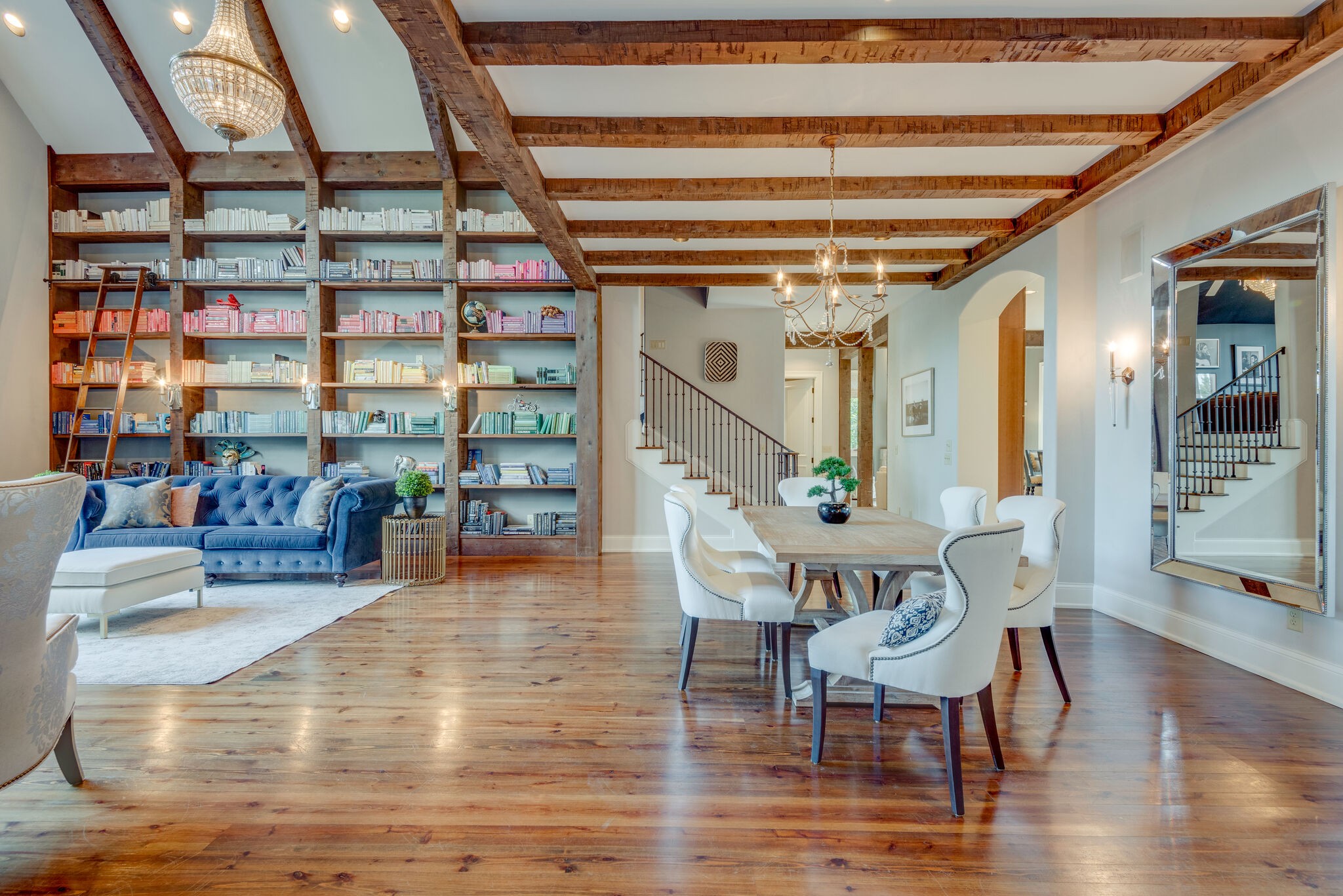 4315 Sneed Road Nashville, TN 37215 - Photo 10 of 50 a dining room with wooden floor table and chairs