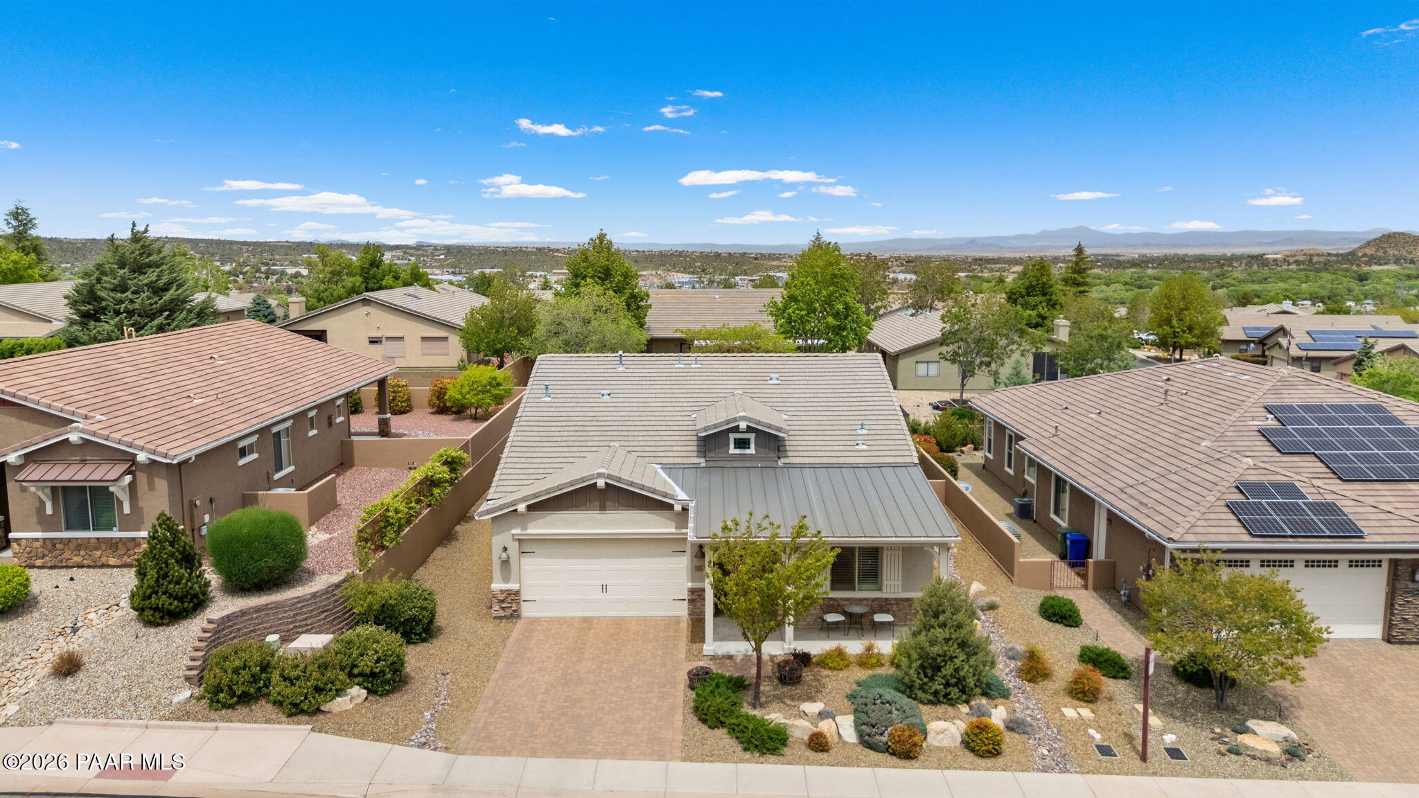 2792 Brooks Range Prescott, AZ 86301 - Photo 2 of 35 an aerial view of a house with a garden