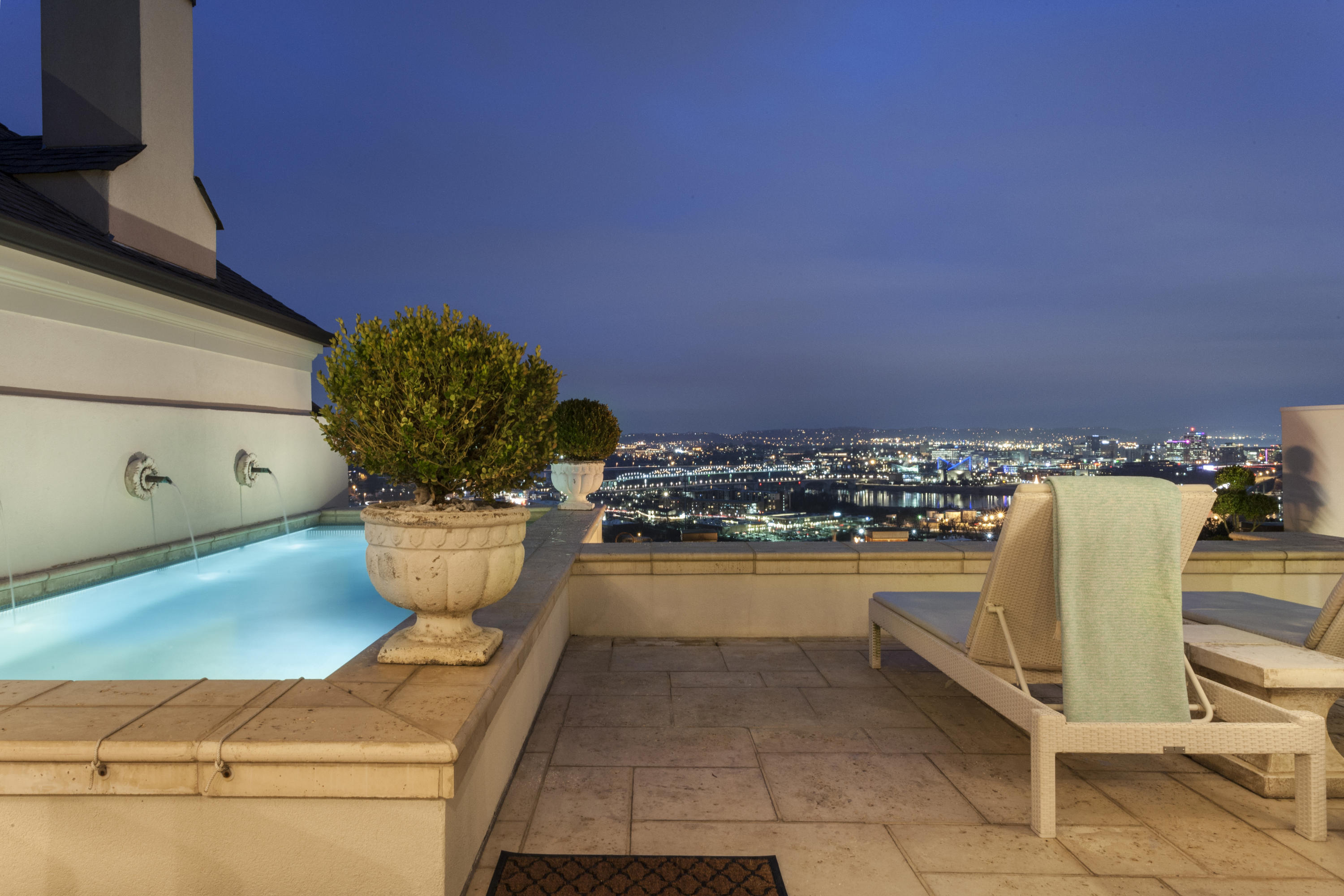 554 Whitehall Road, Unit 124 Chattanooga, TN 37405 - Photo 4 of 80 patio area dusk pool seating and views 2