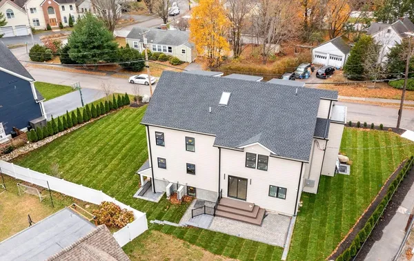 a aerial view of a house