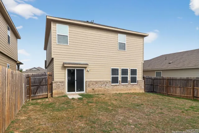 a backyard of a house
