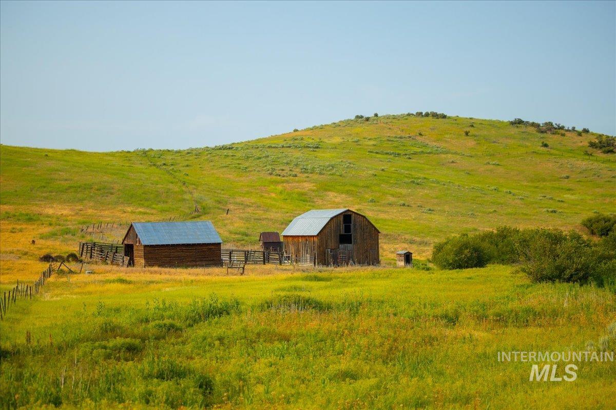 3127 Highway 95 Cambridge, ID 83610 - Photo 16 of 49 View of yard with a barn, a view of rural / pastoral area, an outbuilding, and a mountain view