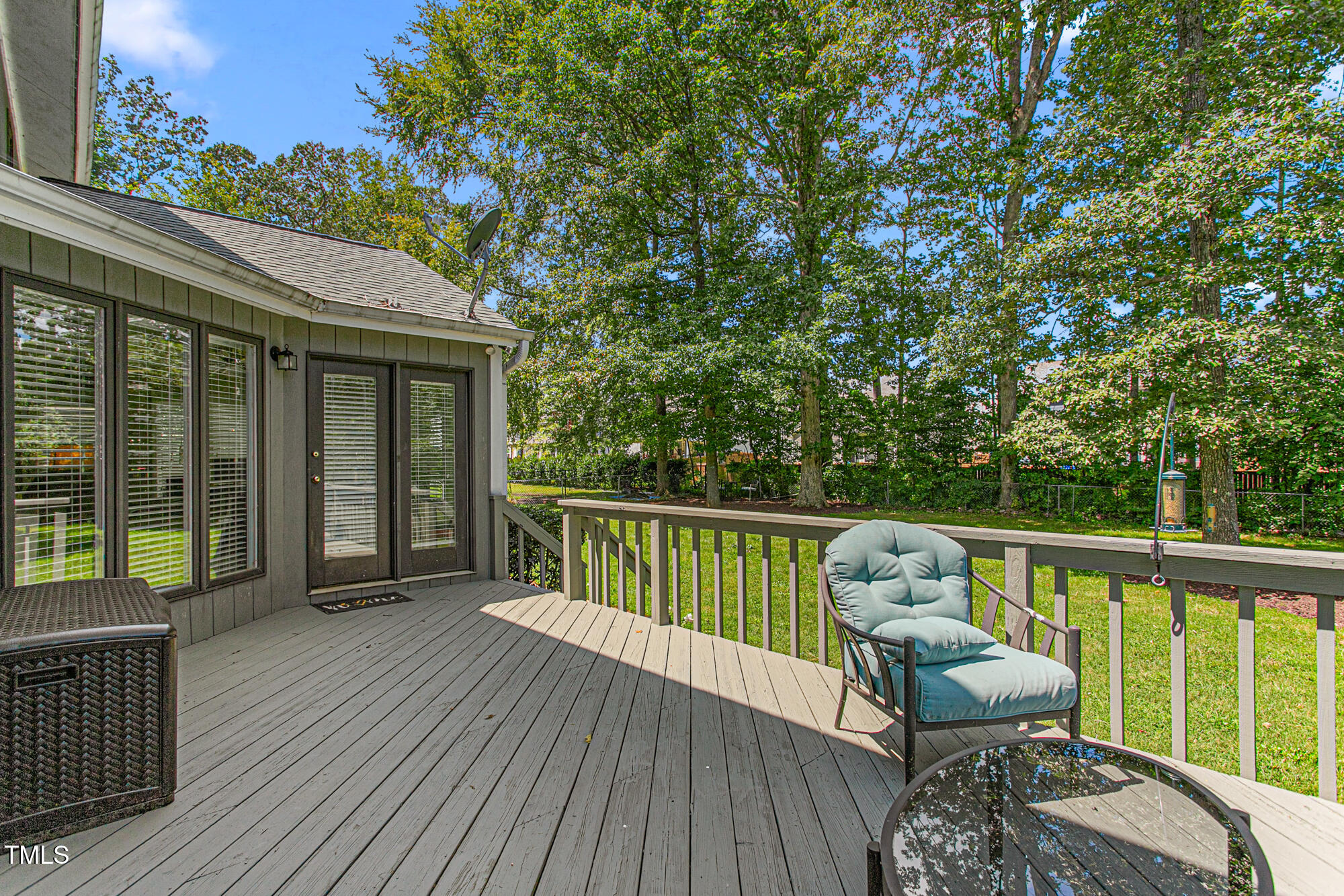809 Brookview Drive Elon, NC 27244 - Photo 32 of 53 a view of balcony with furniture and wooden deck