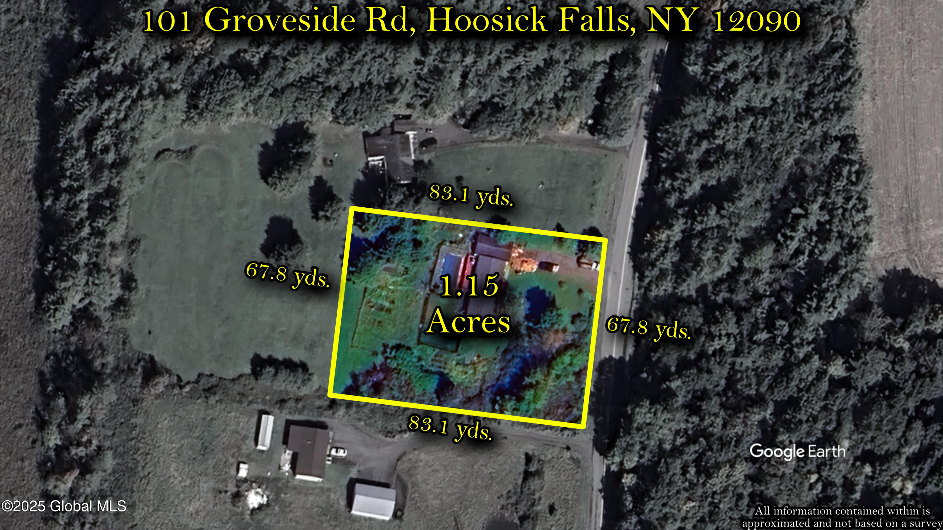 101 Groveside Road Pittstown, NY 12090 - Photo 38 of 53 Property Line Overlay
