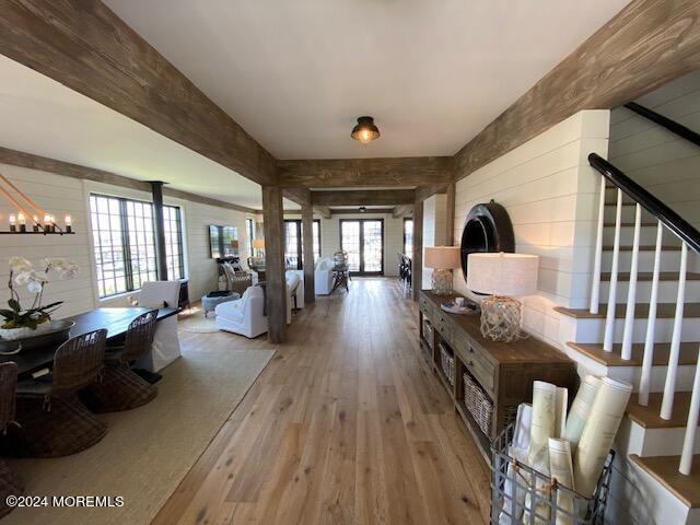 608 Lake Avenue Point Pleasant Beach, NJ 08742 - Photo 17 of 31 a living room with furniture a wooden floor and next to a window