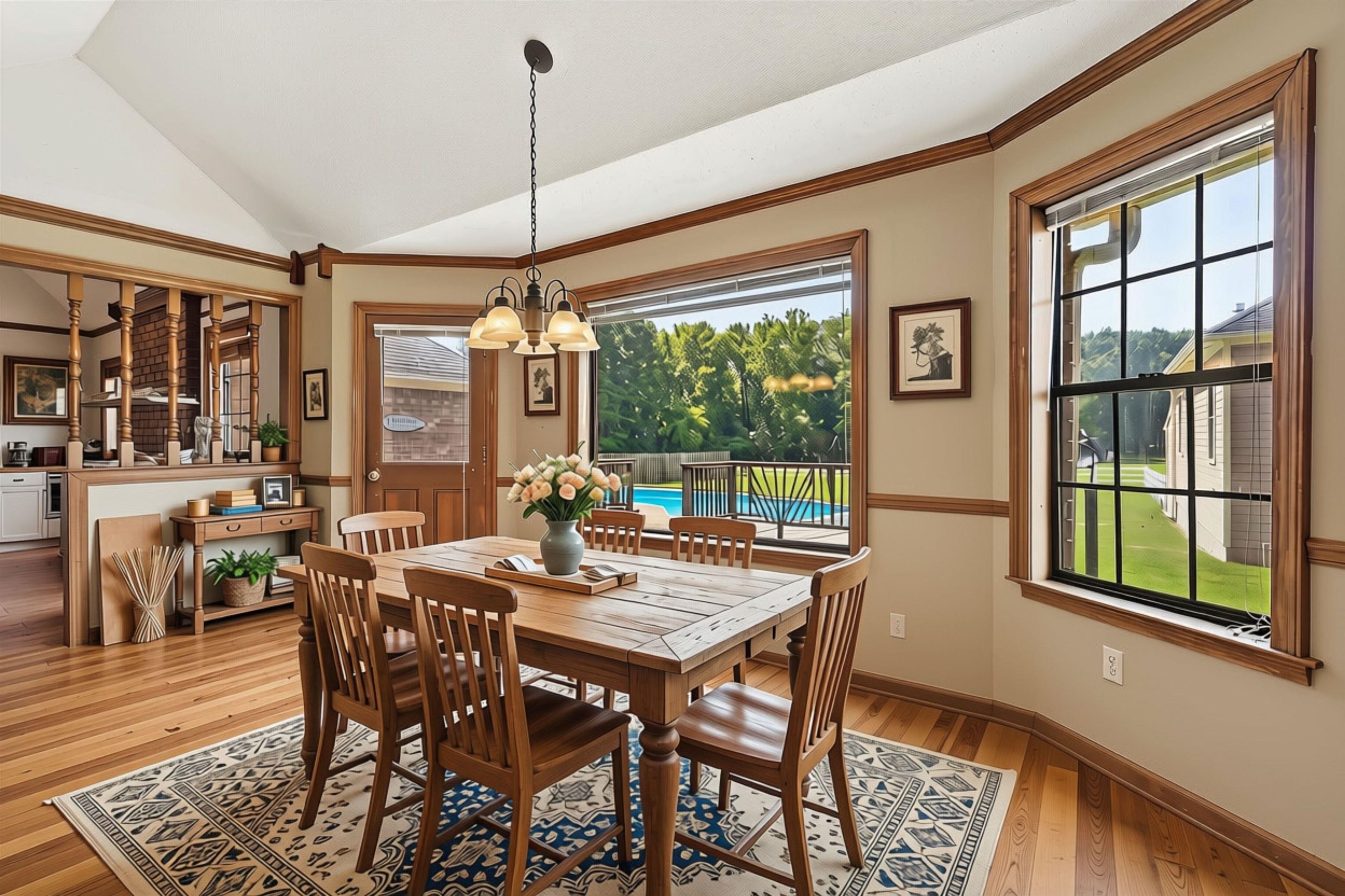 8751 Baylor Road Bartlett, TN 38002 - Photo 16 of 40 12' x 7' Sun-filled casual dining space with wonderful views of the deck, pool and rear grounds.