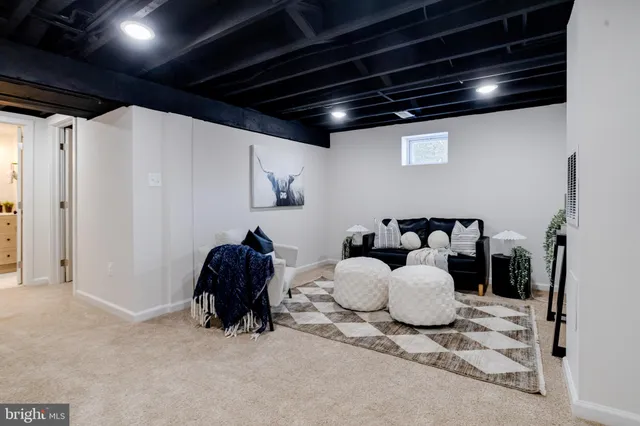 a room with furniture