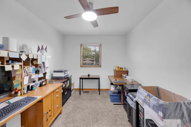 a room with furniture and a window