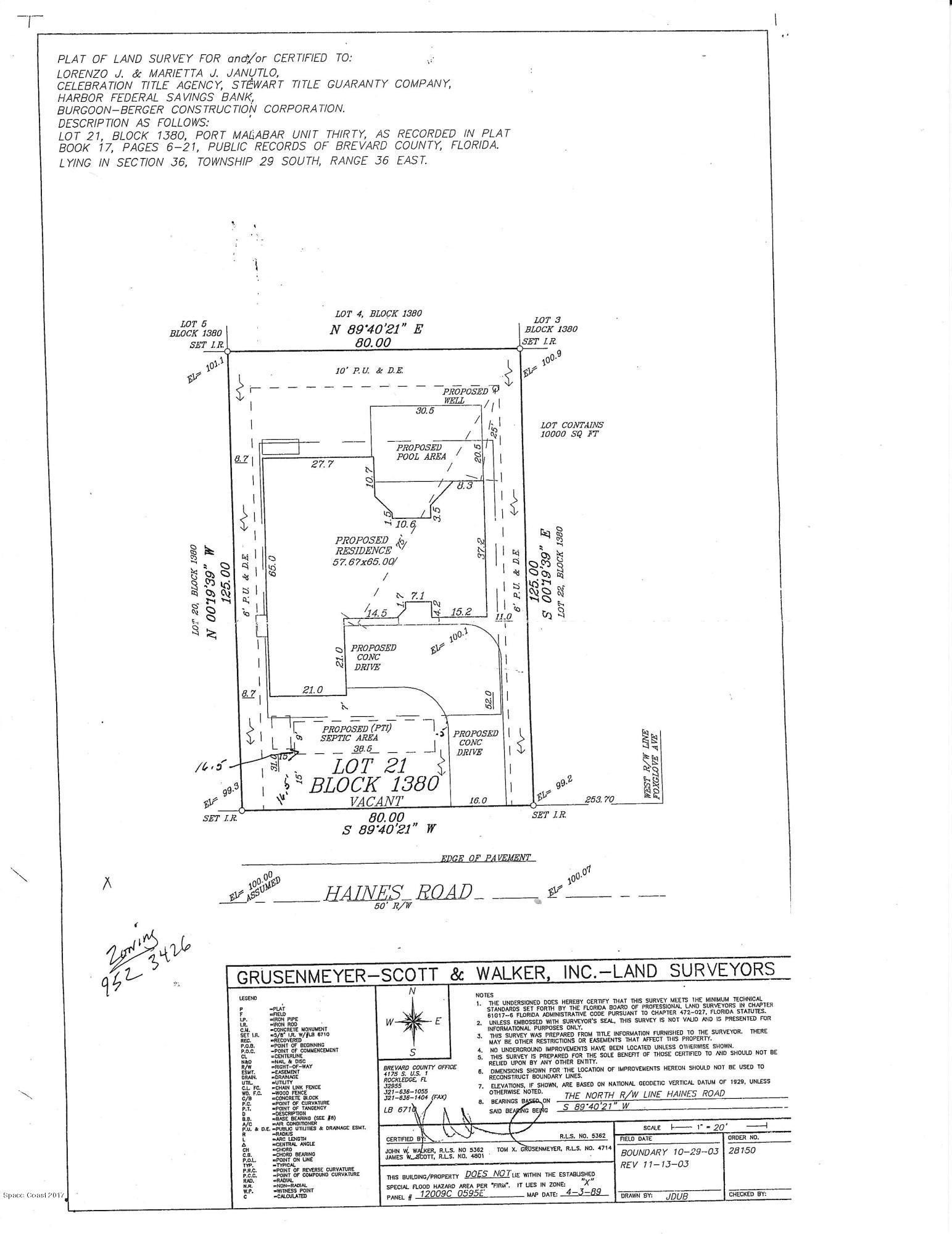 131 Haines Road Southwest Palm Bay, FL 32908 - Photo 23 of 24 131 Haines Survey