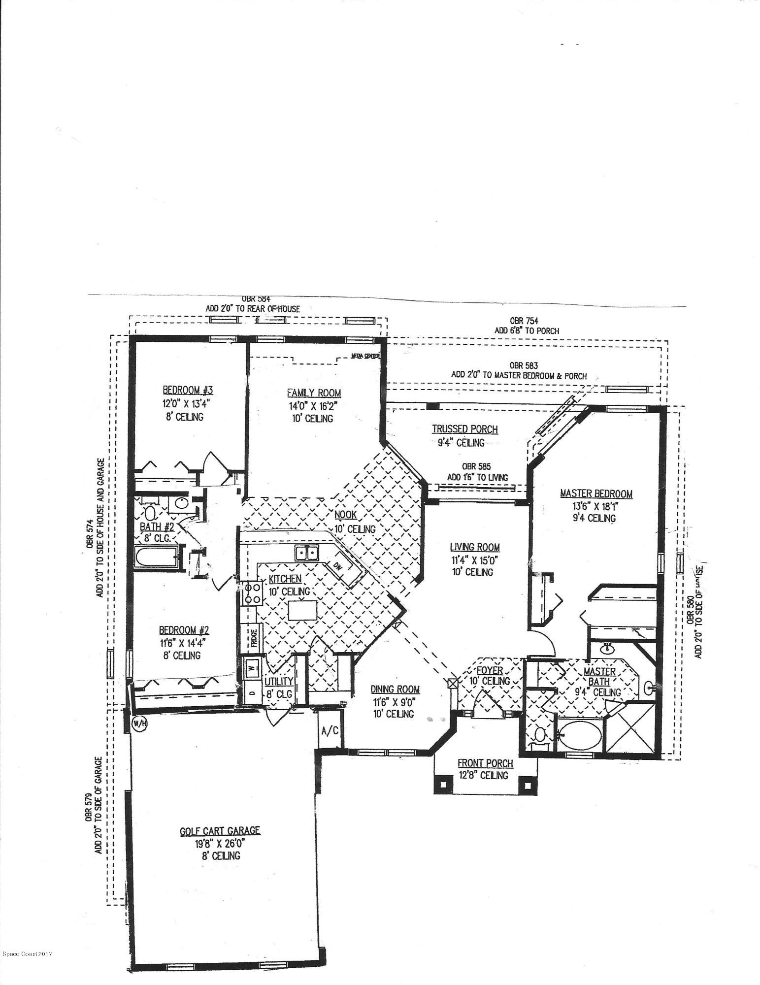 131 Haines Road Southwest Palm Bay, FL 32908 - Photo 4 of 24 131 Haines Home Plan Extended