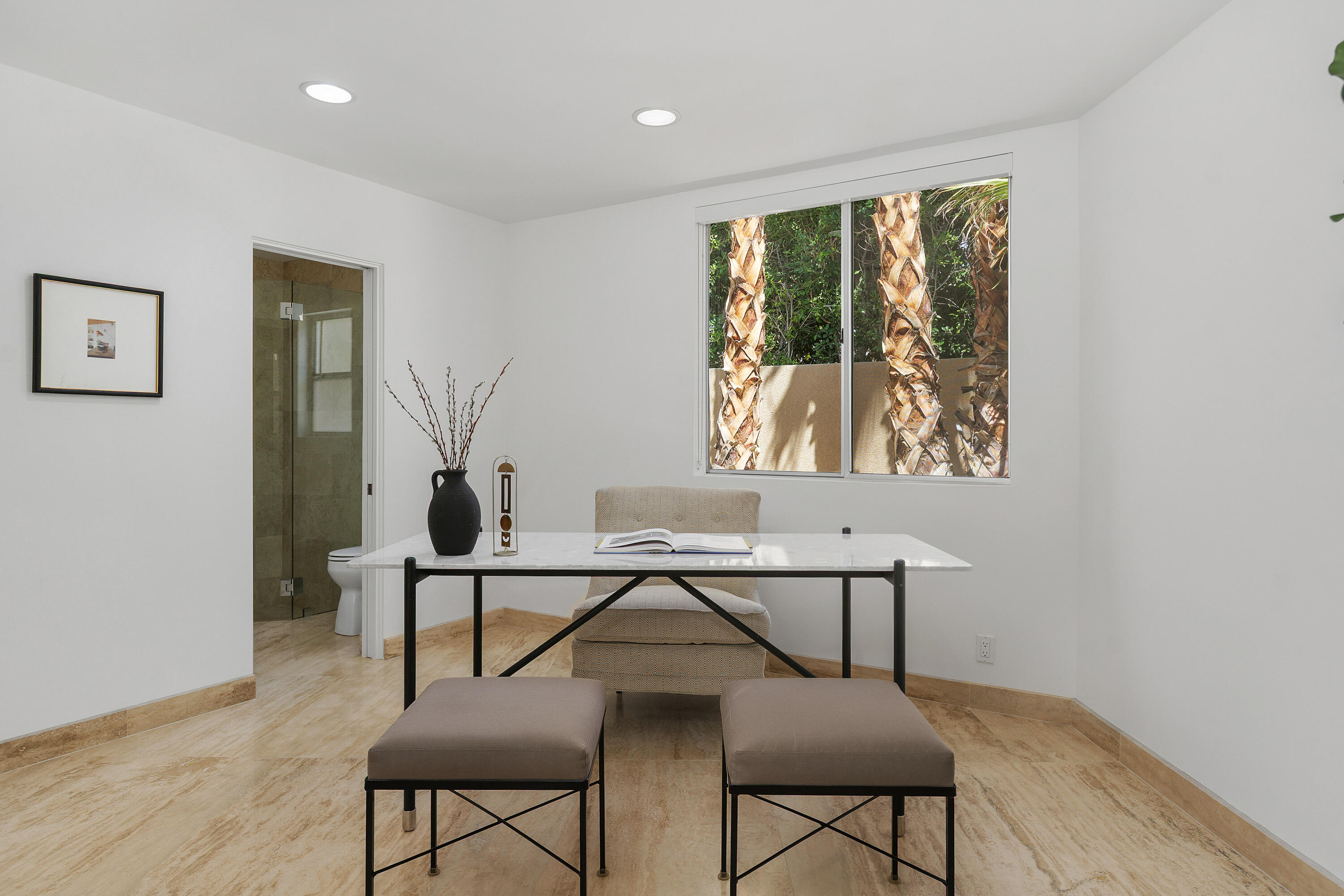 40231 Club View Drive Rancho Mirage, CA 92270 - Photo 34 of 53 a view of a workspace with furniture and a window