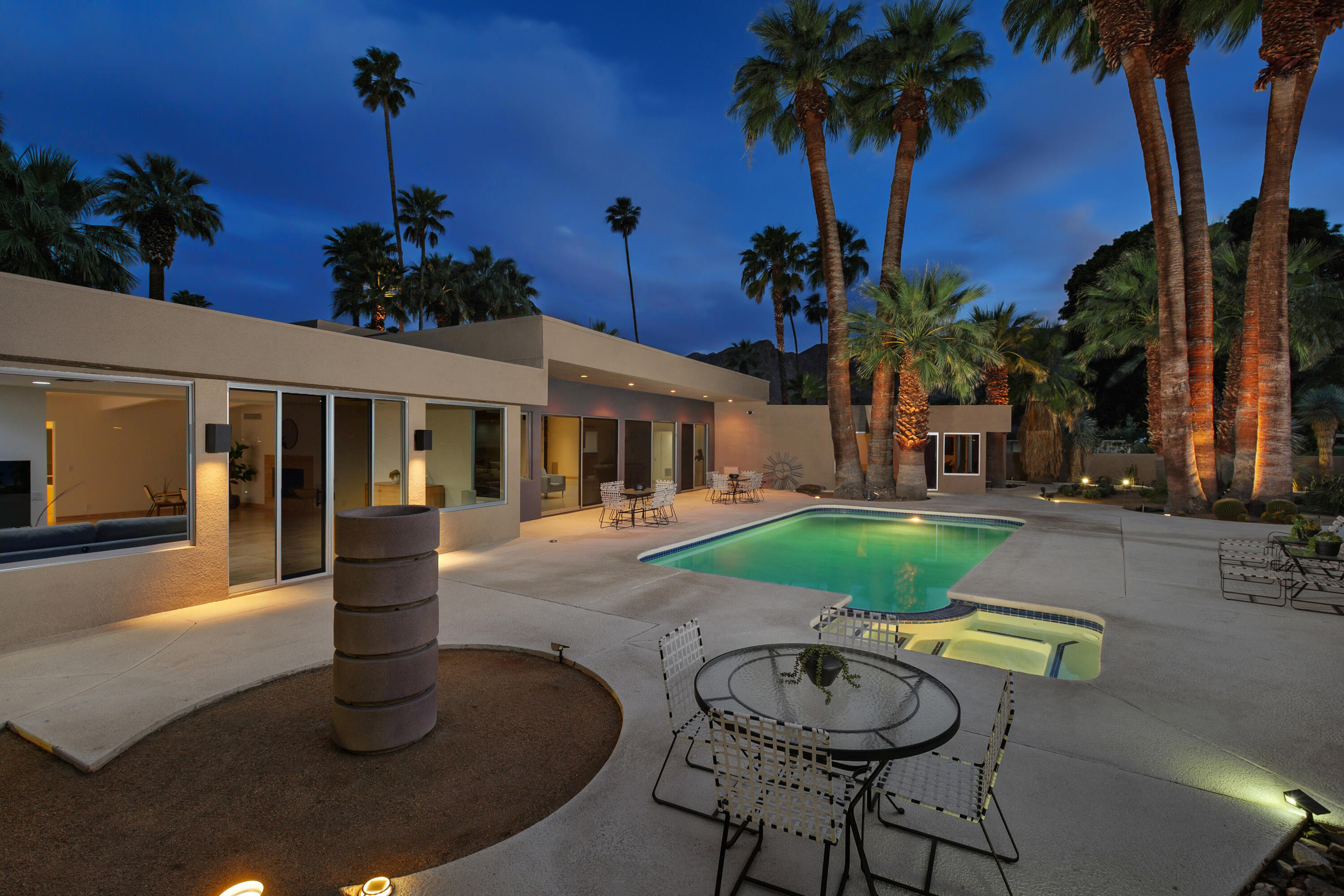 40231 Club View Drive Rancho Mirage, CA 92270 - Photo 43 of 53 a view of a house with swimming pool and porch with furniture
