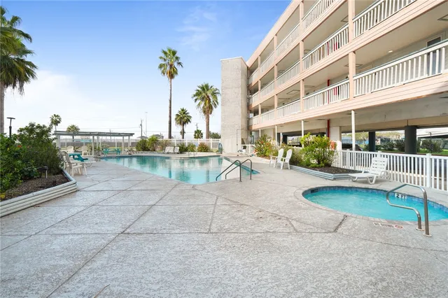 a view of a building with garden