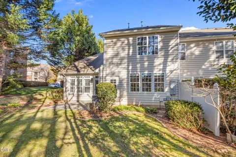 a view of a swimming pool with an outdoor space