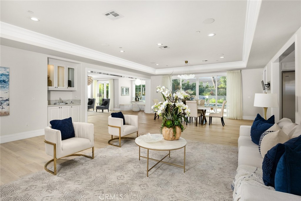 407 Oxford Drive Arcadia, CA 91007 - Photo 16 of 29 a living room with furniture and view of kitchen