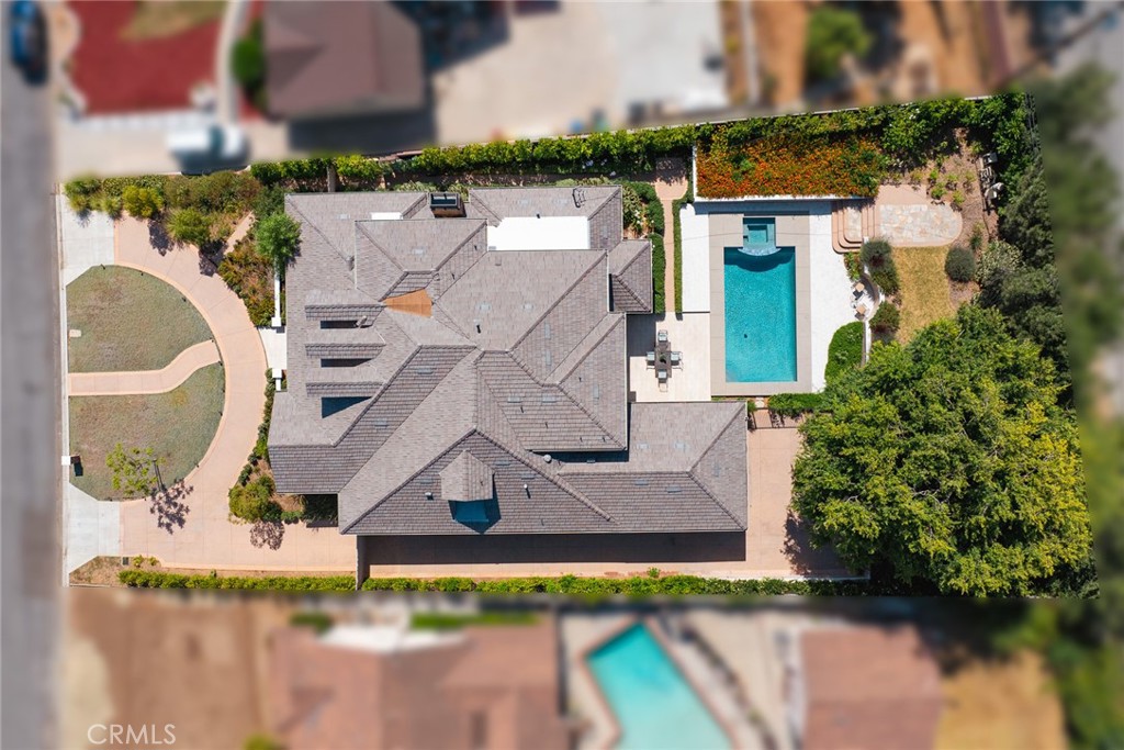 407 Oxford Drive Arcadia, CA 91007 - Photo 29 of 29 an aerial view of a house with swimming pool and outdoor space