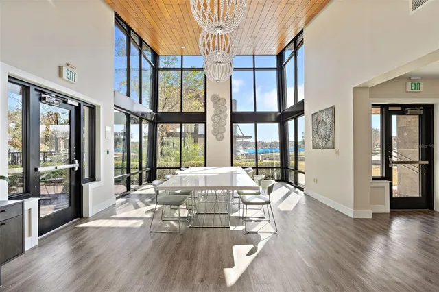 a view of outdoor space with garden