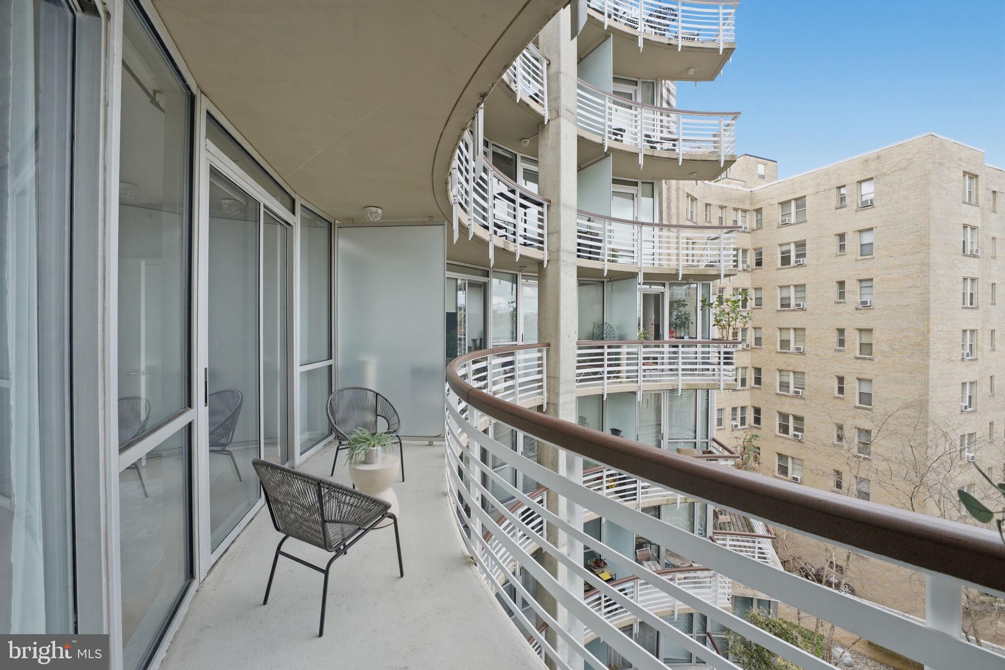 1300 13th Street Northwest, Unit 603 Washington, DC 20005 - Photo 16 of 26 a view of balcony with a potted plant