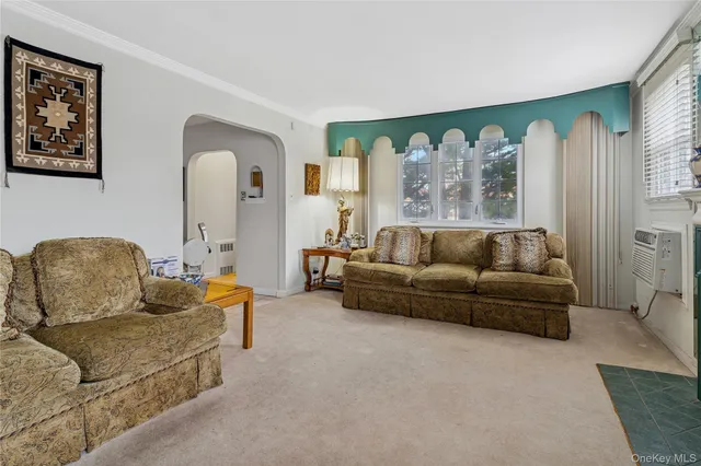 a view of a livingroom with furniture